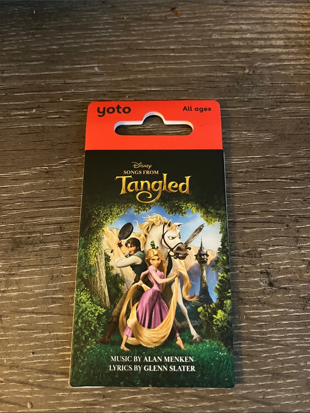 Yoto Kids Audio Card – Songs from Tangled (Red, Purple, Green)